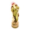 porcelánová socha značky Royal Dux, model: vodonoška velká, bronz dekor se zlacením