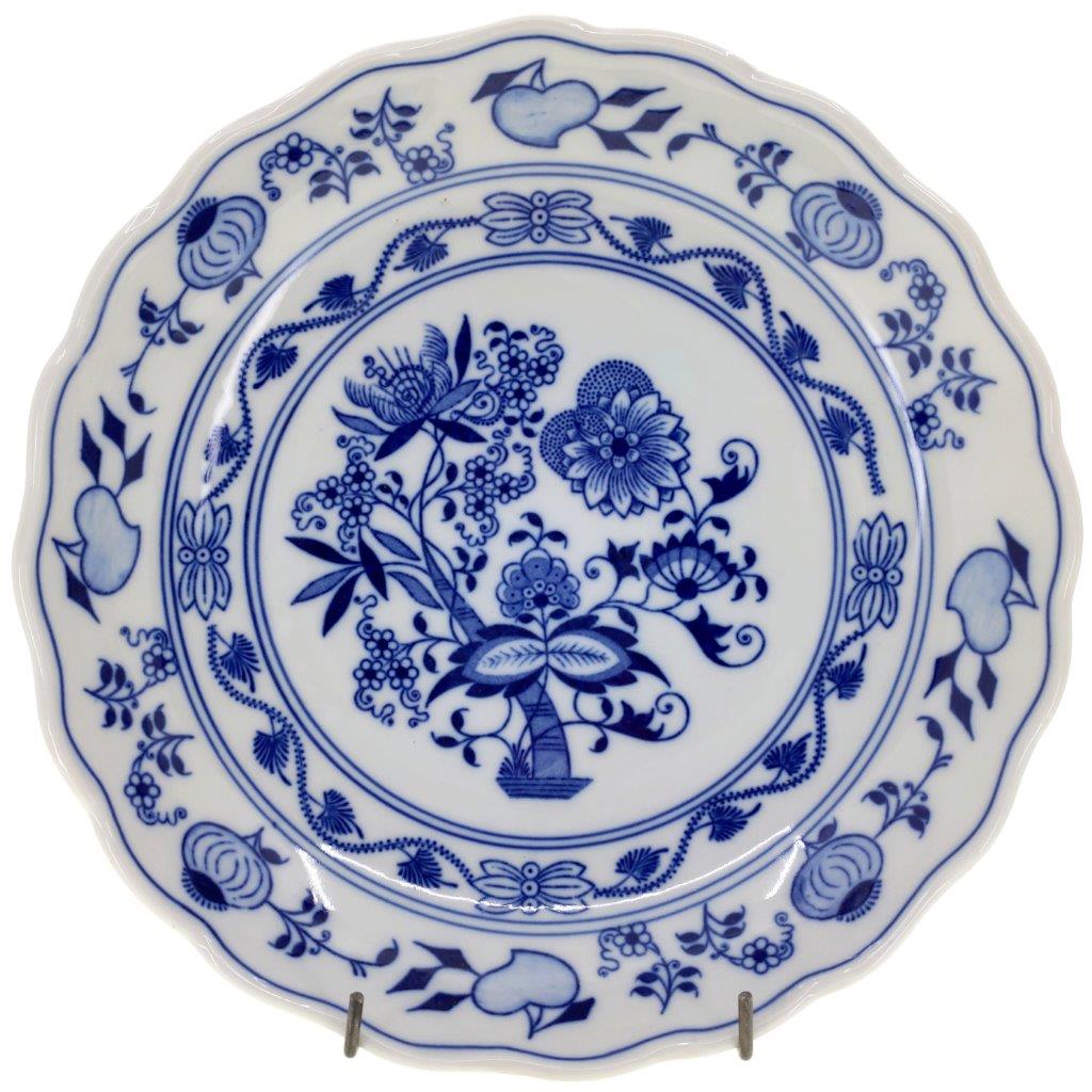 Cibulák - Mísa kompotová průměr 24 cm, bílý porcelán s cibulákovým dekorem