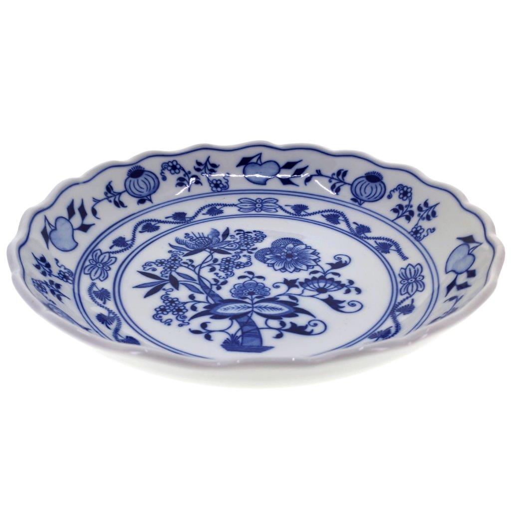 Cibulák - Mísa kompotová průměr 24 cm, bílý porcelán s cibulákovým dekorem