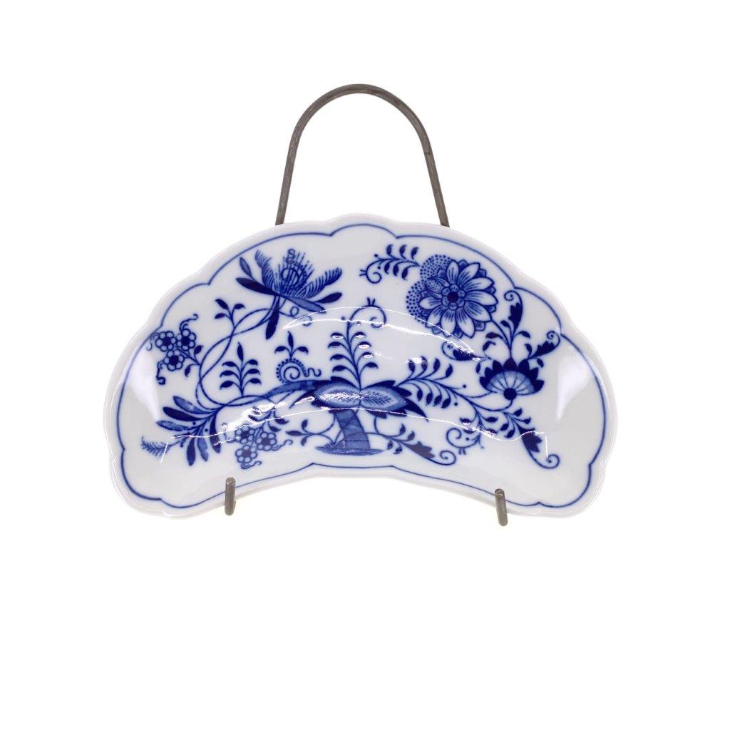 Cibulák - Mísa na kosti malá, bílý porcelán s cibulákovým dekorem