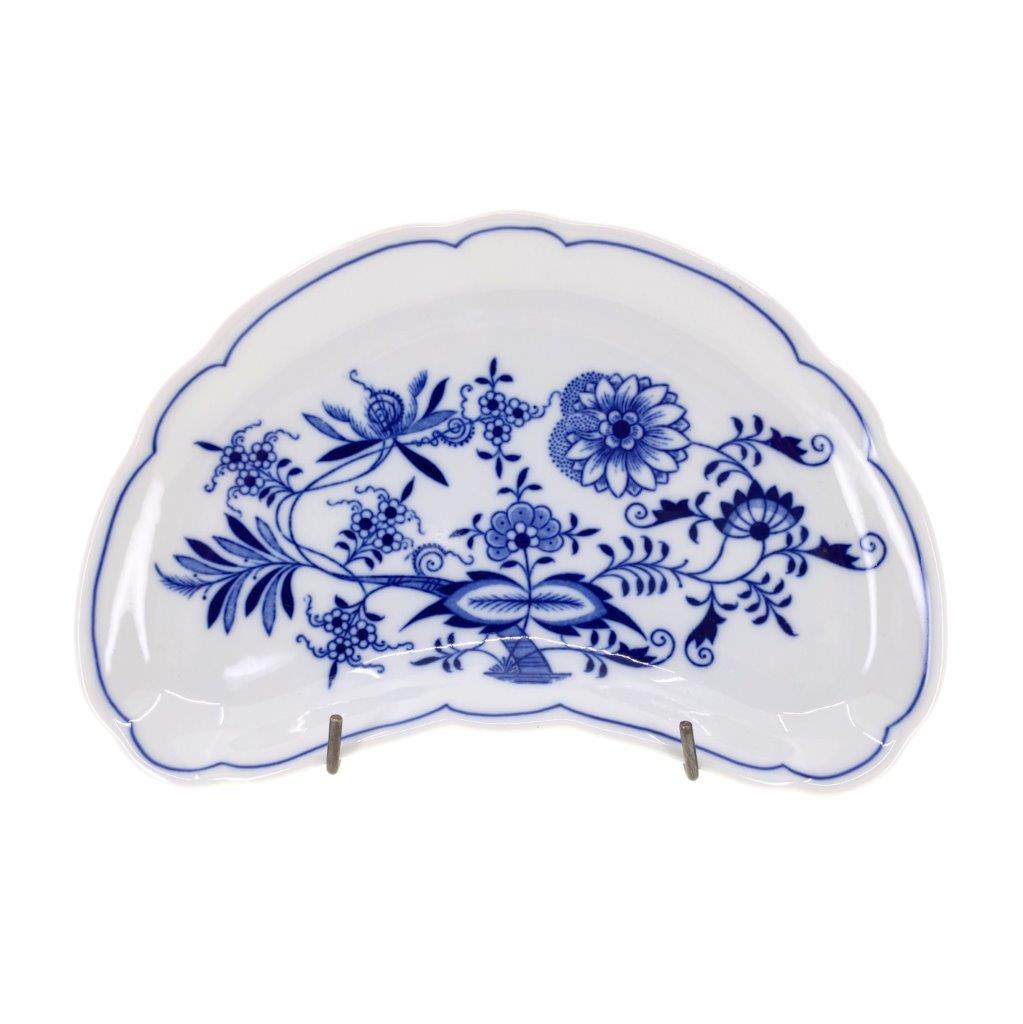 Cibulák - Mísa na kosti velká, bílý porcelán s cibulákovým dekorem