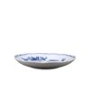 Cibulák - Podšálek typu bujón, bílý porcelán s cibulákovým dekorem