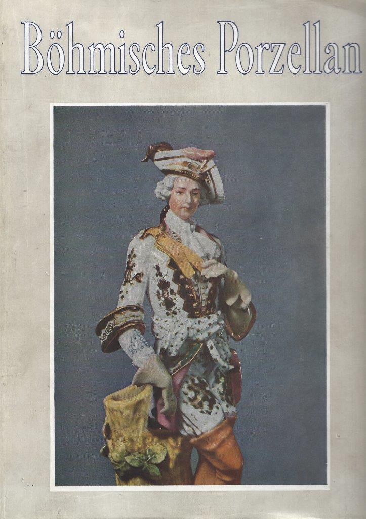 Obálka německé knihy o porcelánu, kde je vyobrazen model kavalíra