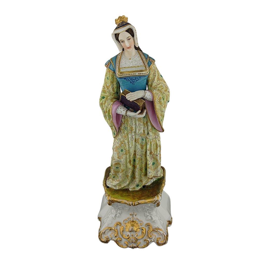 porcelánová socha smíchovské porcelánky, značky Stará Praha, model: Markétka