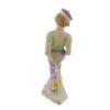 porcelánová figura značky Royal Dux, model: dívka v baretu, růžový dekor se zlacením