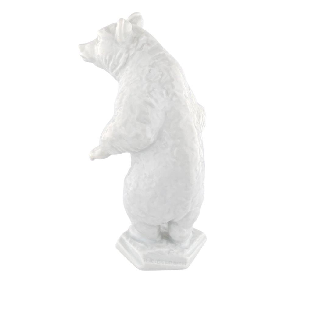 porcelánová figurka medvěda, značka Rosenthal, bílý porcelán s glazurou