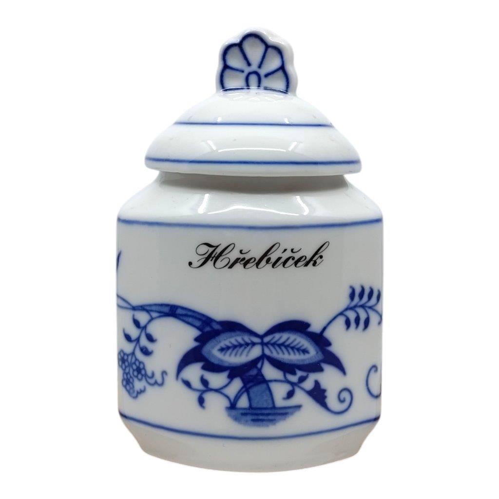 kořenka s nápisem Hřebíček, popis na zadní straně