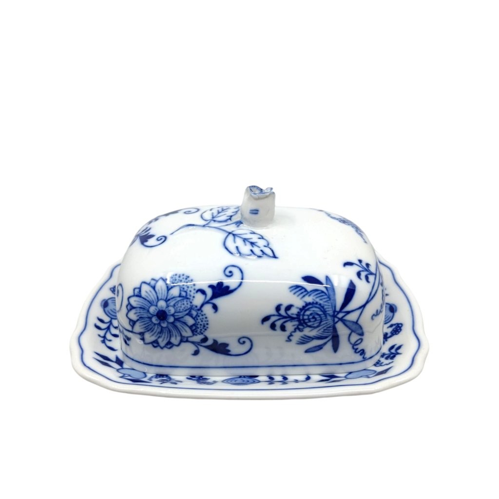 máslenka hranatá malá komplet s cibulákovým dekorem