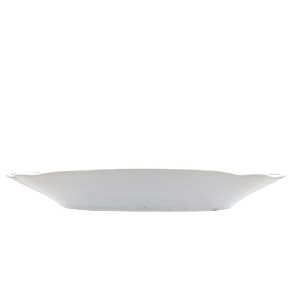 mísa plochá hranatá s cibulákovým dekorem, rozměr 24 cm