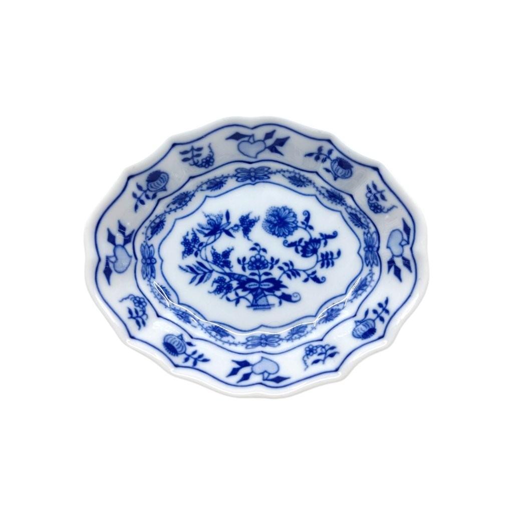 miska na cukr s cibulákovým dekorem, šířka 11 cm