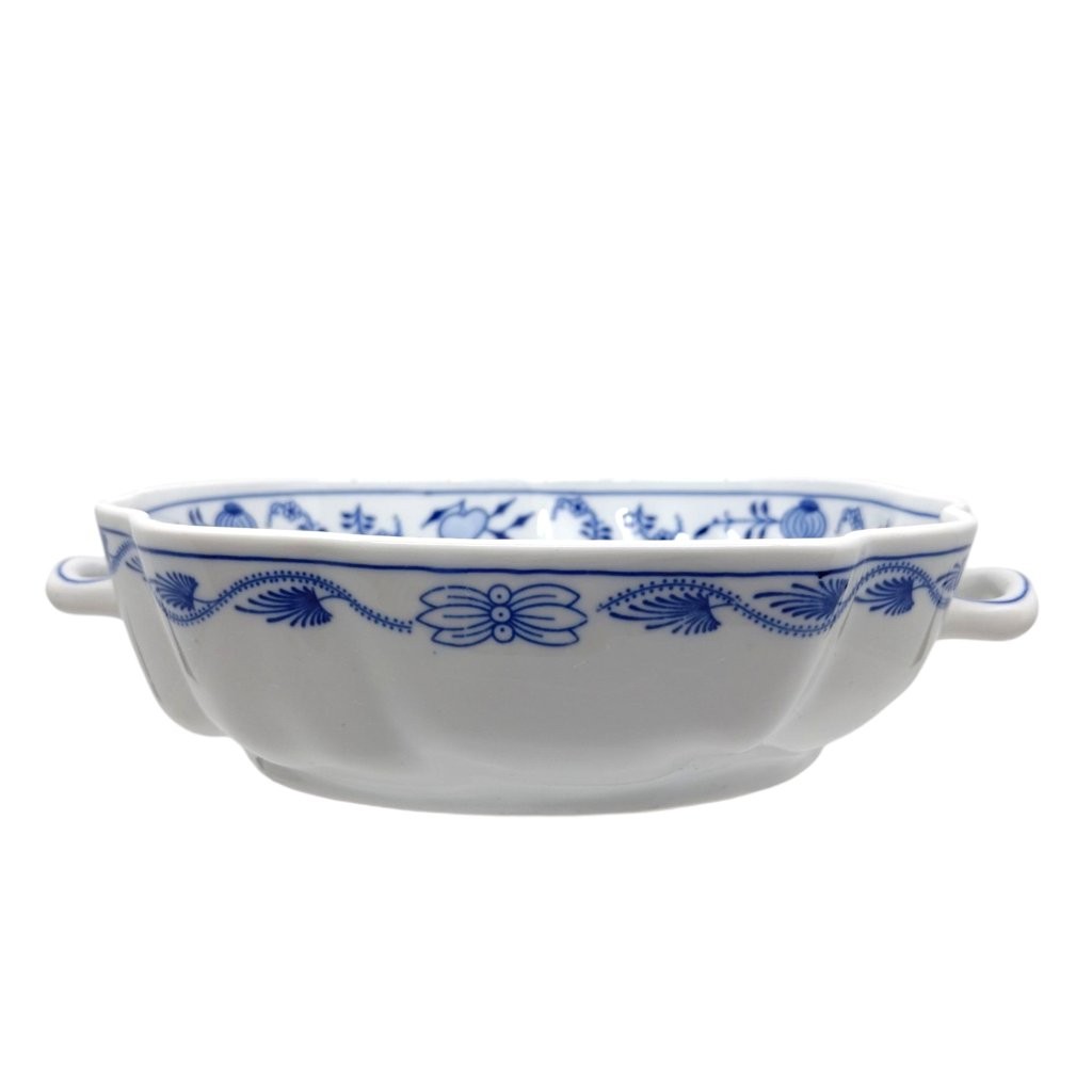 pečící forma kohout s cibulákovým dekorem